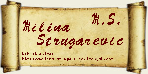 Milina Strugarević vizit kartica